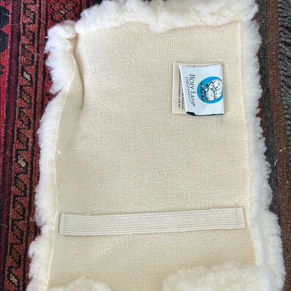Cream Wool Massage cradle topper